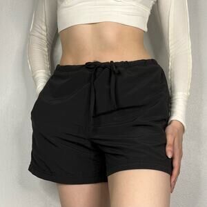 L.L. Bean Gropcore Black Outdoor Baggy Shorts Lined Hiking Size XS